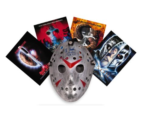 Kane Hodder Friday 13th hand-signed Jason Voorhees mask. Hand-Signed by Kane Hodder, who played Jason Voorhees in 4 of the Fr