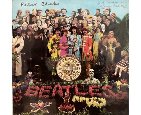 George Martin and Peter Blake, a dual signed 'Sgt. Pepper's Lonely Hearts Club Band' LP, complete with vinyl and inner sleeve