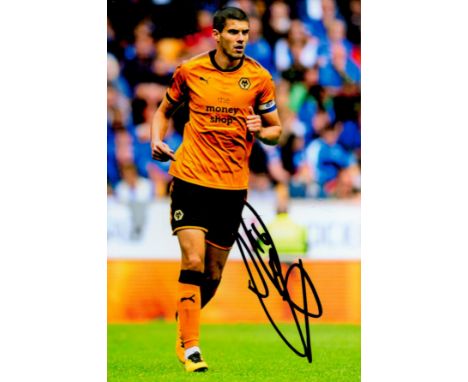 Conor Coady signed 6x4 colour photo. Coady is an English professional footballer who plays as a centre-back for Premier Leagu