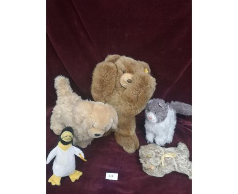 Collection of steiff teddies etc. 