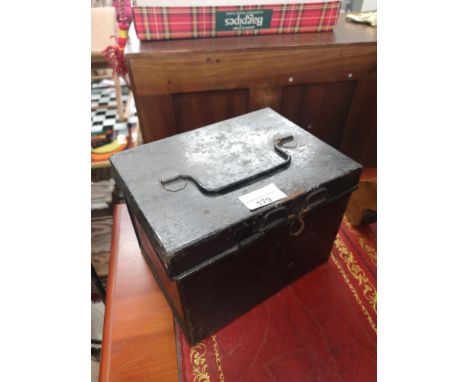 Vintage deed box . 