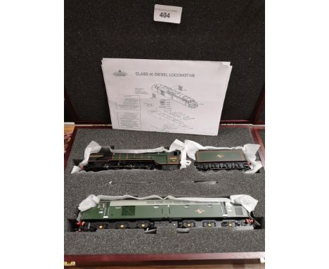 Boxed Bachmann brangh line loco and tender together with diesel engine set in fitted display box . 