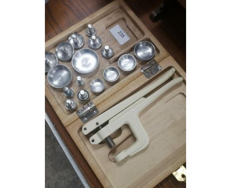 Vintage tool in fitted casing. 