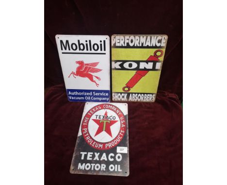 3 new enamel signs. 