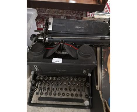 Imperial typewriter. 