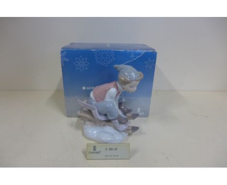 A Lladro figure 'Look out Bellow' 08264, boxed, tear to outer sleeve, in good condition 