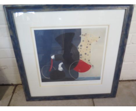 Mackenzie Thorpe photo lithograph 'You Only Need Love' - 457 of 850, with COA - 65x66cm - in good condition 