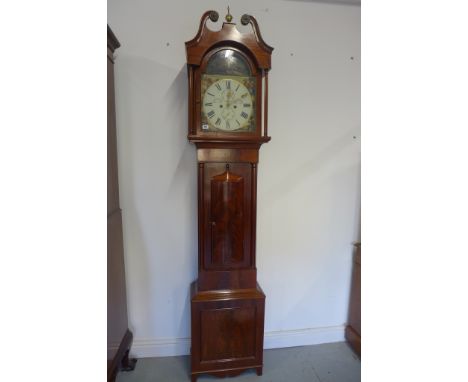 A 19th century mahogany 8 day longcase clock, with a 12 inch arched dial signed Danl Forbes Anstruther, the arch showing the 