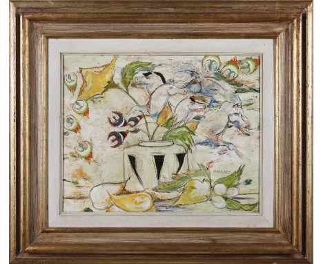 South-Est Asian Art June Rose Bellamy (Yadana Nat-Mei) Flying still life and The Pheasant Florence, dated 1981. . Cm 51,00 x 