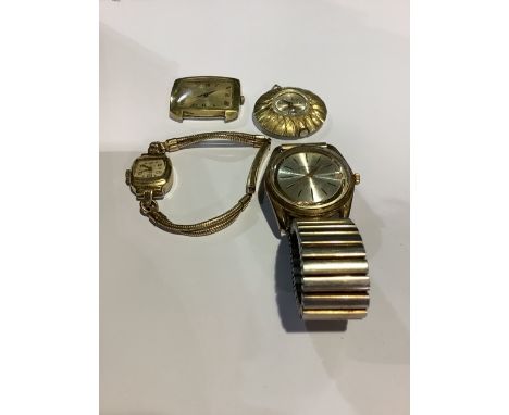 Four vintage watches to include a Favre Lebua and a Lord Benex. 