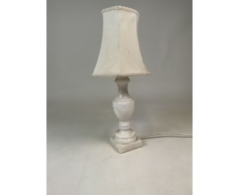 A Marble table lamp  H:32cm