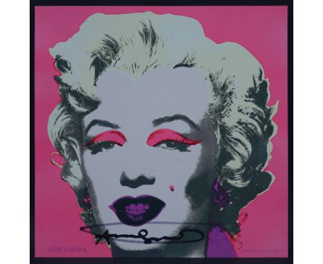 Andy Warhol, American (1928 - 1987) "Marilyn 1967", Invitation for Castelli Graphics print retrospective of Andy Warhol, 1963