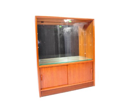 G-Plan - Herbert Gibbs - A vintage retro mid 20th century teak wood Herbert Gibbs bookcase cabinet being of rectangular forms