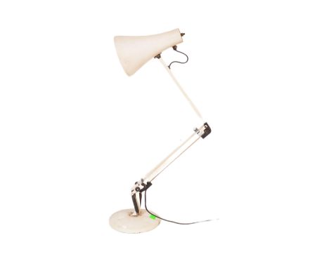 A retro vintage 20th century anglepoise table desk lamp in the manner of Herbert Terry.&nbsp;The lamp having articulated arms