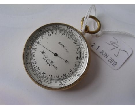 German pocket barometer by PAETZ  & FLOHI        