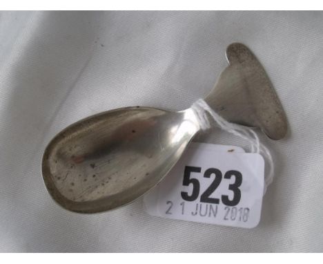 Caddy scoop of plain design 3” long  Sheff 1913 by WHS       