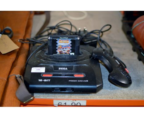 A VINTAGE SEGA MEGA DRIVE CONSOLE     