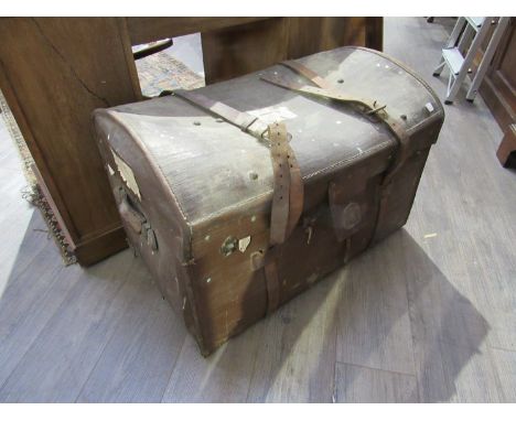A large travel trunk and contents. (Oxburgh Hall collection) 
