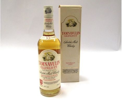 Tamnavulin Glenlivet 10 years Old Naturally light Scotch Malt Whisky 750ml, boxed