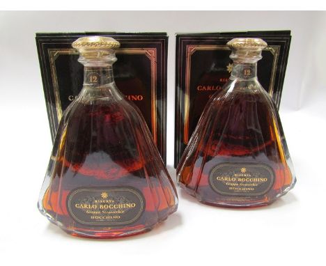 Carlo Bocchino Grappa Stravecchia Riserva 12 years Old, 70cl boxed x 2