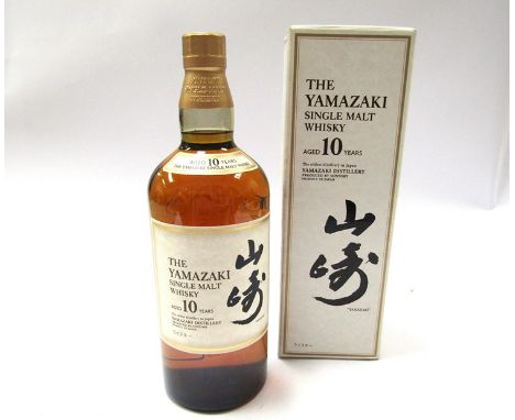 The Yamazaki 10 year old Single Malt Scotch Whisky, Suntory, 700ml, boxed 
