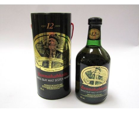 Bunnahabhain 12 years Old Single Islay Malt Scotch Whisky, 70cl in tube