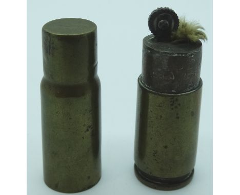 Brass shellcase cigarette lighter 