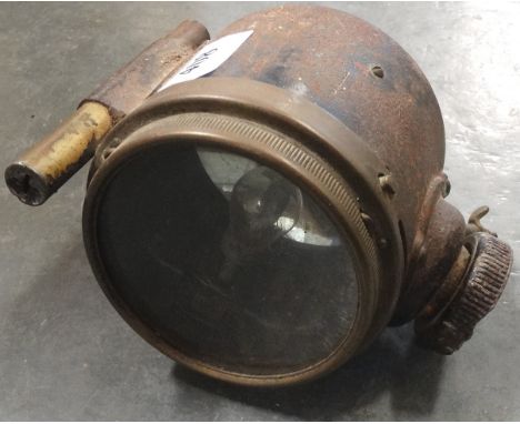 Brass automobile lamp - Lucas 