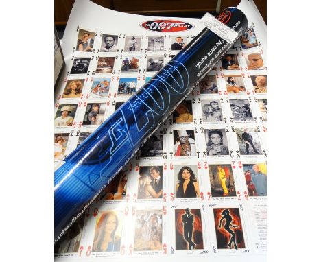 Carta Maundi Ltd. Ed. James Bond 3 sheets of uncut playing cards in tube 
