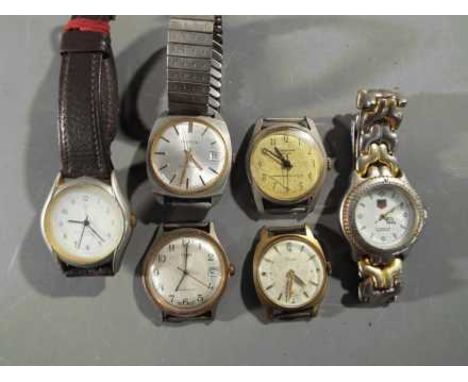 A collection of wristwatches to include Lucerne, Timex, Ingersoll and similar.  