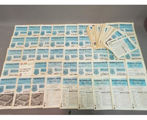 Tottenham Hotspur - A collection of Tottenham Hotspur match day programmes from the 1960's, in excess of ninety programmes.