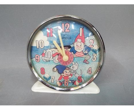 A vintage, Smiths 'Noddy' bedside alarm clock.