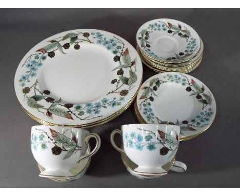 Wedgwood - a collection of Wedgwood ceramic dinner service decorated in the Spring Morning pattern and other