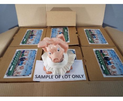 Sunshine Ceramics - six pig ceramic money banks issued in a limited edition, all in original boxes