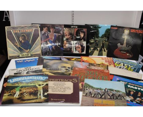 A job lot of assorted LP records including The Beatles, Scorpions. First pressings etc 