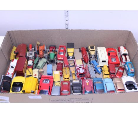 A job lot of assorted vintage die-cast models 