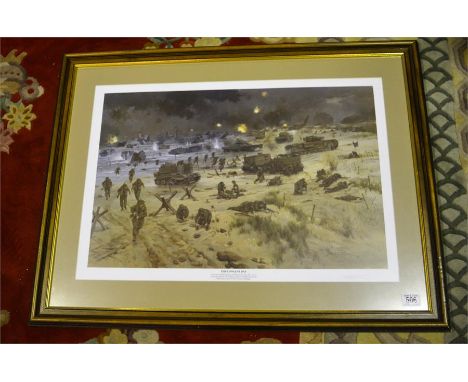 a signed Michael Turner print limited edition. "The longest day" 1994 number 68 / 500