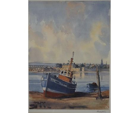 Fred Stott signed print of Berwick