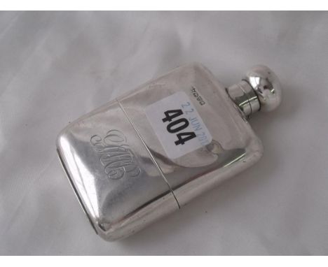 Handbag flask Chester 1906 by GN & RH 2.5” wide    