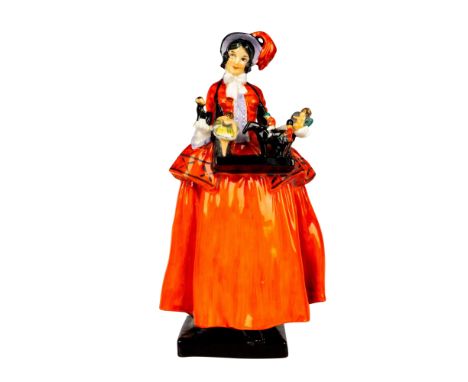 Advertising figure commissioned by The Sketch Magazine, modelled standing with a tray of items, including a toy soldier and a