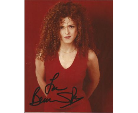 Bernadette Peters signed 10 x 8 colour Portrait Photo, from in person collection autographed at The Royal Festival Hall Londo