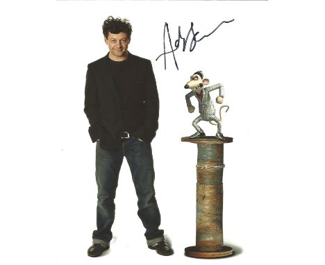 Andy Serkis signed 10 x 8 colour Flushed Away Promo Portrait Photo, from in person collection autographed at Flushed Away Fil
