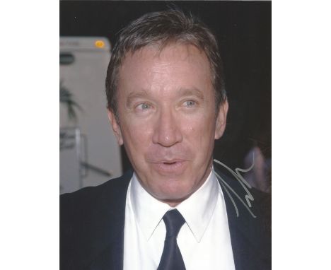 Tim Allen signed 10 x 8 colour Portrait Photo, from in person collection autographed at Wild Hogs London Premiere 2007. Good 