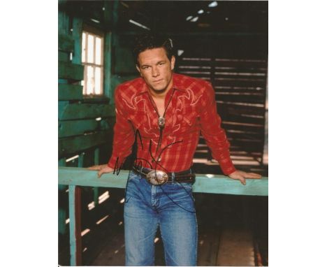 Mark Wahlberg signed 10 x 8 colour Photoshoot Portrait Photo, from in person collection. Good Condition. All signed pieces co