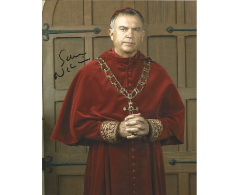 Sam Neill signed 10 x 8 colour The Tudors Portrait Photo, from in person collection autographed at London Film festival 2008.