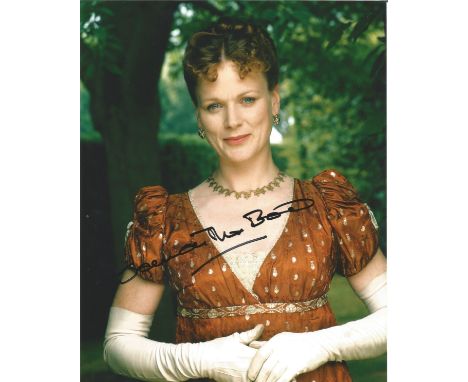 Samantha Bond signed 10 x 8 colour Photoshoot Portrait Photo, from in person collection autographed at London Theatre 2013. G