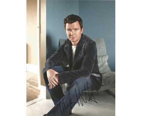 Rick Astley signed 10 x 8 colour Photoshoot Portrait Photo, from in person collection autographed at BBC Radio London 2016. G