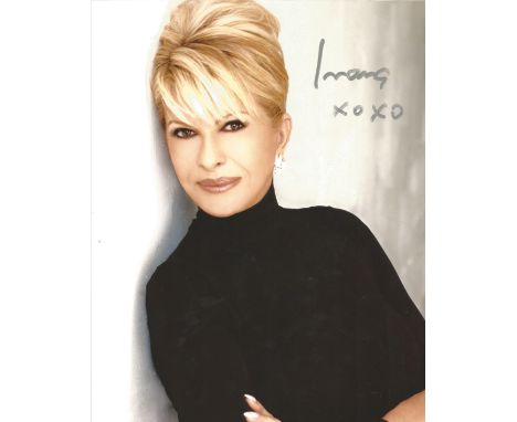 Ivana Trump signed 10 x 8 colour Photoshoot Portrait Photo, from in person collection autographed at ITV Studios London 2010.