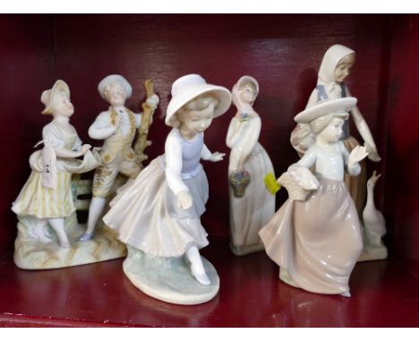 Five Nao and other figurines