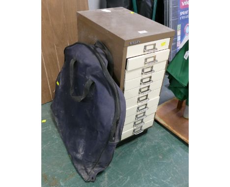 Bisley low filing cabinet and BMW snow chains